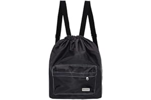 KIKIGOAL Dry Wet Separated Swimming Bag Portable Drawstring Backpack Waterproof Gym Sports Pool Beach Gear Bag