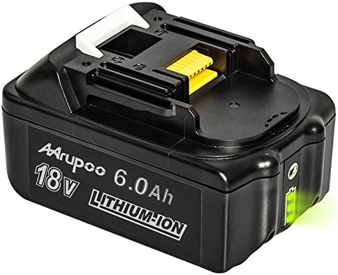Mrupoo 18v 6.0Ah Li-Ion Replacement for Makita Battery BL1860B BL1850B BL1840B BL1830B 194204-5 5 LXT400 with LED indicator