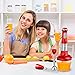 HOMIEE Hand Blender, 5-in-1 Electric Hand Blender Stick, 15-Speed Control and Turbo for Baby Food & Kitchen Use, Including Stainless Chopper, Egg Whisk, 800ML BPA-Free Beaker & Storage Bracket, Red