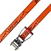 Slackline Industries 50' Base Line Starter Kit with Ratchet, Tree Protectors, Neon Orange - Zero Waste