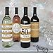 Big Dot of Happiness We Still Do - 50th Wedding Anniversary Decorations for Women and Men - Wine Bottle Label Stickers - Set of 4