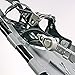 ALPS Snowshoes for Men Women with Pair Anti-Shock Adjustable Snowshoeing Pole + Free Carrying Tote Bag, carbon steel Toe