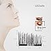 LEDitBe Magnetic False Eyelashes, 3D Black Dual Magnetic, Ultra Thick Ultra Solf And Long for Entire Eyes, Glamorous, Natural Look, Handmade Reusable Eyelashes (Black) 1 Pair/4Pcs