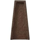 Rubberific Premium Rubber Downspout Splash Block, Rain Guard, Stone Textured Drain Extender (Brown)