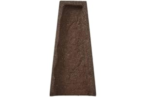 Rubberific Premium Rubber Downspout Splash Block, Rain Guard, Stone Textured Drain Extender (Brown)