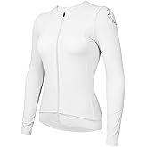 Wulibike Cycling Jersey Women Long Sleeve,Warm Bike Shirts for Women Biking Tops Elastic Cycle Jerseys with 4 Pockets