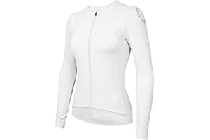 Wulibike Cycling Jersey Women Long Sleeve,Warm Bike Shirts for Women Biking Tops Elastic Cycle Jerseys with 4 Pockets