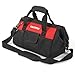 FASTPRO 14-Inch Zip-top Wide Mouth Open Storage Tool Bag, Classic Black&Red Design, Fashionable Design, 600D Polyester Fabric Material for Quality Endurance, With Adjustable Shoulder Strap