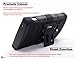 Coolpad Rogue Case, Nagebee - Heavy Duty Hybrid Armor Dual Layer Rhino Kickstand Belt Clip Holster Combo Rugged Case for Coolpad Rogue (Holster Combo Black)