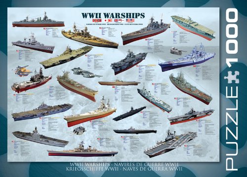 EuroGraphics WWII War Ships 1000 Piece Puzzle