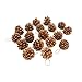 Yarssir 27-Pieces Gold Tipped Real Natural Dried Pine Cones Hand Painted Premium Quality, 1.5-1.9 inch,Christmas Decorations, Centerpieces, Bowl Filler,Displays Crafting Holiday Decor (4-5cm, Gold)