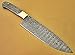 Poshland BBC-664, Handmade Damascus Steel 12 Inches Full Tang Chef Knife with Brass Bolster - Best Quality Blank Blade