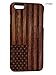 For iPhone 6, iPhone 6S USA Flag 4.7 inch Natural Real Bamboo Wood Wooden Hard case Cover (4.7