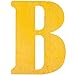 23 in. Letter B Unfinished Vintage Monogram Wood Letter. for Your DIY Decor Such as Door Hanger, Wall Decor, Alphabet for Birthday, Wedding (B)