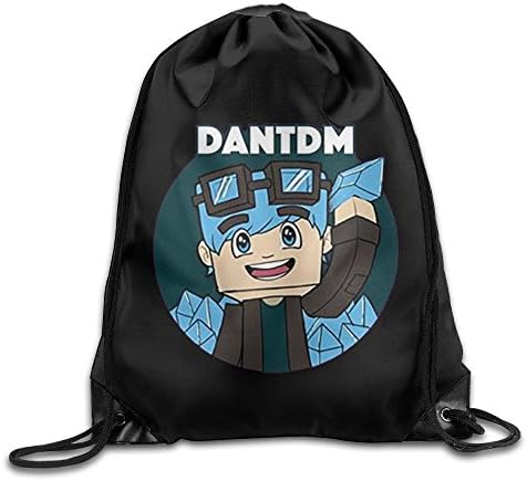 Gtaiquxin DanTDM Unisex Drawstring Gym Sack Sport Bag