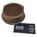 Hide & Drink, Durable Thick Leather Owl Coasters with Stitching (6-Pack) Wood Furniture, Coffee & Kitchen Table, Home & Office Essentials Handmade Includes 101 Year Warranty :: Bourbon Brown