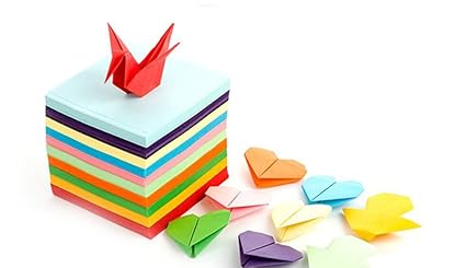 Amazoncom 200pcs 4x4inch Sheets Colored Double Sided Paper