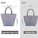 TianQin WY Lunch Bags for Women Upgraded Larger Capacity Oxford Cloth Insulated Lunch Bag Lunch Boxes Lunch Tote Bag Handbag Cooler Bag for Women Adults (Blue and White Strips)