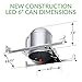 Sunco Lighting 4 Pack 6 Inch New Construction LED Can Air Tight IC Housing, Recessed Lights, LED Downlight, for Retrofit Kit, Electrician Prefered - UL Listed and Title 24 Certified (TP24)