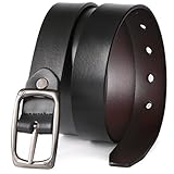 Reversible Women Leather Belt for Jeans, MoAnBee Ladies Belt Reverse 28mm Belt