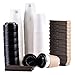 Luckypack Disposable Coffee Cups To Go with Travel Lids Sleeves and Straws 100% Biodegradable & Compostable Pla Eco Friendly Paper Coffee Cups 100 Sets of 12 oz