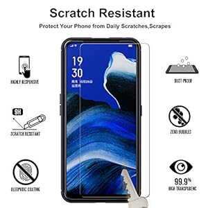 iVoler Cover per Oppo Reno2 Z/Reno 2Z / Oppo Reno2 F/Reno 2F con 3 Pezzi Pellicola Vetro Temperato, Fibra di Carbonio… - immagine 3