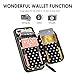 ZVE Case for Apple iPhone 8 Plus and iPhone 7 Plus, 5.5 inch, Wallet Case with Crossbody Chain Credit Card Holder Slot Zipper Purse Case for Apple iPhone 7 Plus and 8 Plus 5.5 inch - Polka Dots
