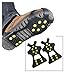Retop Ice & Snow Grips Over Shoe/Boot Traction Cleat Rubber Spikes Anti Slip 10-Stud Crampons Slip-on Stretch Footwear- Portable – Sizes: S/M/L/XL