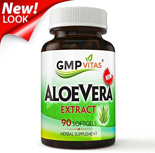 GMPVitas Pure Aloe Vera-Best Digestive Health Supplement with Aloe Vera Extract-for Improved Digestion & Constipation Relief