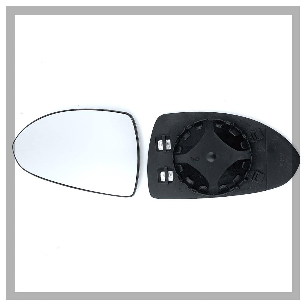 Vauxhall Corsa 2015->2020 Heated Silver Door/Wing Mirror Glass Including Base Plate LH(Passenger Side)