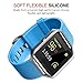 Fitbit Blaze Accessories Classic Band Large, UMTele Soft Silicone Replacement Sport Strap Band with Quick Release Pins for Fitbit Blaze Smart Fitness Watch Sky Blue, Frame Not Included (6.7