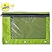 SCHOOLIO Pencil Pouch for 3 Ring Binder | Pencil Case Colored Green for Kids and Adults | Zipper Pencil Pouch Pen and Pencil Holder Multipurpose Binder Pouch | Special Pencil Case For All Ages.
