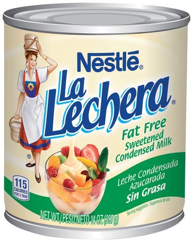 La Lechera Fat Free Sweetened Condensed Milk (Pack of 2)