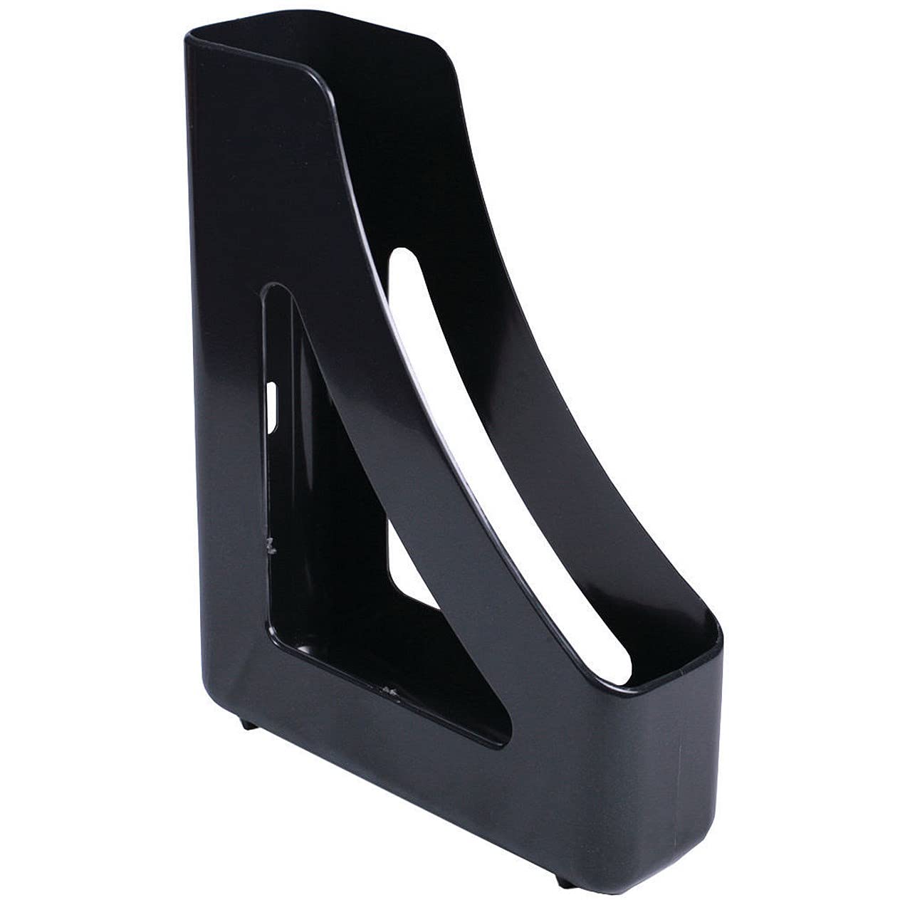 Q-Connect Executive Magazine Rack Black (Dimensions: W78 x D240 x H305mm)