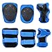 KUYOU Child Kids Protective Gear Set,Knee and Elbow Pads with Wrist Guards Toddler for Multi-Sports Cycling,Bike,Rollerblading, Skating, Volleyball (Blue)