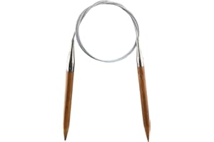 Weabetfu Bamboo Circular Knitting Needle,60-inch Length for Handmade Creative DIY and Any Weave Yarn Projects,US Size 11(8mm)