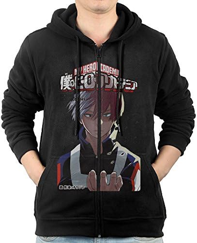 Zip Up Hoodie Men Boku No My Hero Academia Todoroki Shouto Orijin S