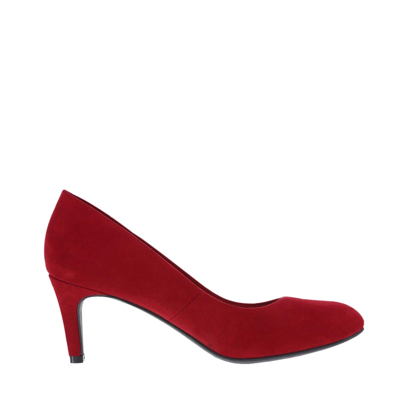 dexflex Comfort Red Suede Women's Karma Round-Toe Pump 5 Wide - Image 3