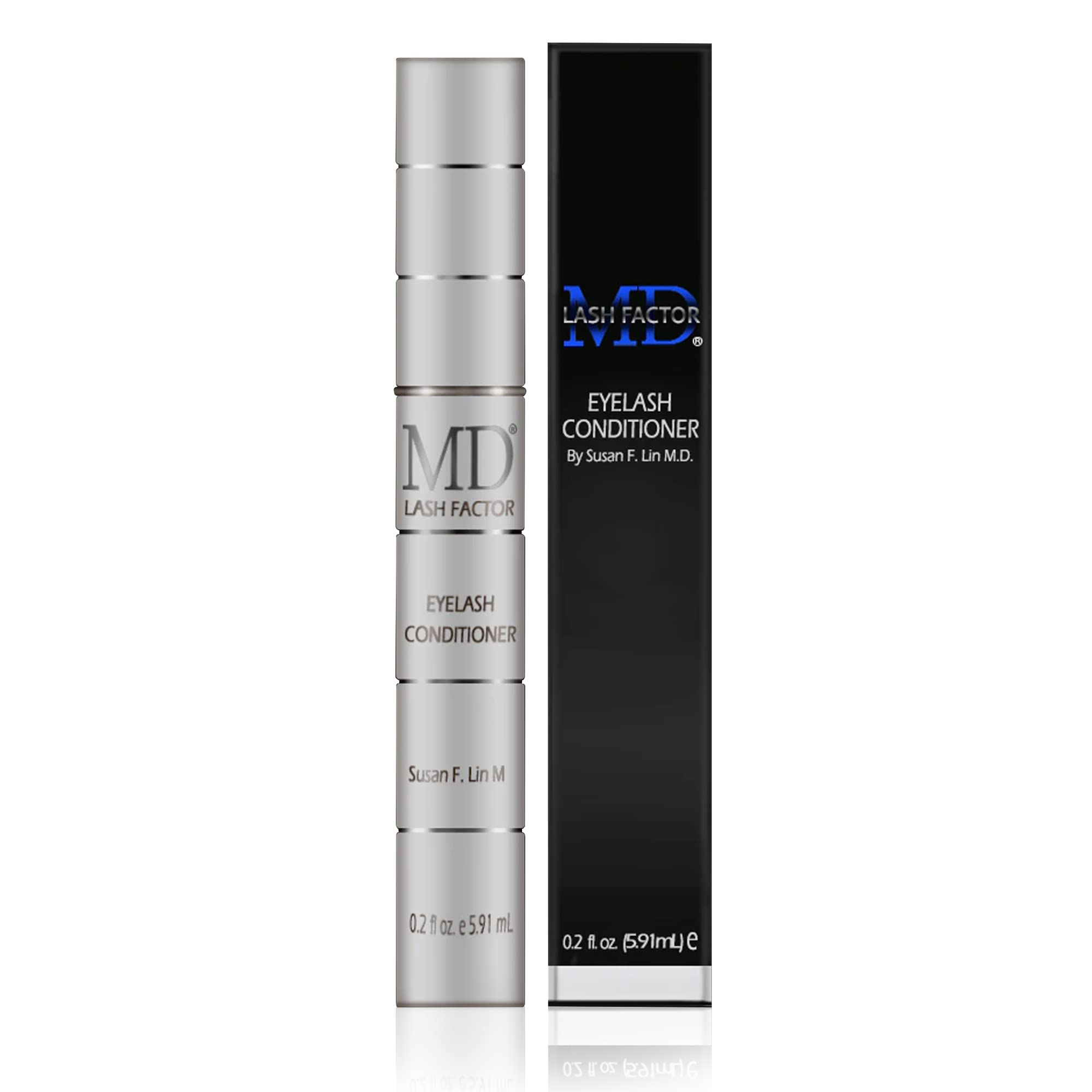MD Lash Factor Eyelash Conditioner – 0.2 fl oz, 6-Month Supply – Peptide + Biotin Serum for Fuller, Thicker Lashes, Ophthalmologist-Tested