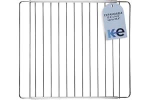 Anakel Home Expandable Stainless Steel Oven Rack – Adjustable Universal Oven Tray (12.6" x 14.6" up to 25.6") – Heavy Duty with Screws Included