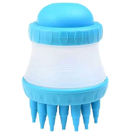 wdd PET Bath Massage Pinsel umweltfreundliches Silikon-Soft und Nicht-toxische Hilfe Hund saubere Haarmassage um Blutzirkulat