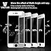Vintar [3D Full Coverage] Anti-Spy iPhone 7 Plus Privacy Screen Protector, 9H Tempered Glass Screen Protector, (White)