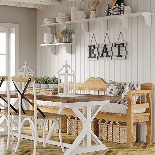 Wooden wall sign with the word "EAT" in decorative font, priced at $24.95.