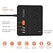 Power Strip with 3 USB & 4 Outlets & Switch Control for Various Appliances, Monokiller Surge Protector USB Charging Station with 6 Feet Power Cord Multiport Wall Charger for iPhone Android Devices