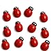 Wood Button Refrigerator Magnets, Fridge Magnets (12 Tiny Ladybug)