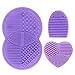 ESARORA Makeup Brush Cleaning Mat, Makeup Brush Cleaner Set of 3 Mini Cosmetic Brush Cleaner Mat Portable Washing Tools