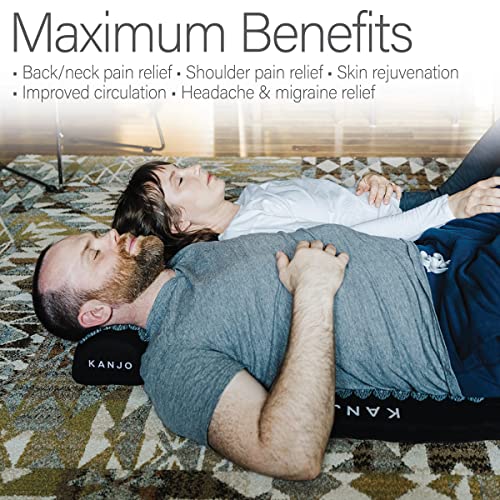 Kanjo Premium Large Acupressure Mat and Pillow Set for Back Pain Relief