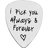 Guitar Pick Gifts for Boyfriend Husband Fiance I Pick You Guitar Pick Gifts for Him Christmas Birthday Gift Wedding Anniversary Valentines Day Gift for Men