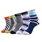 Deer Mum Men's Stripe Sports Ankle Socks
