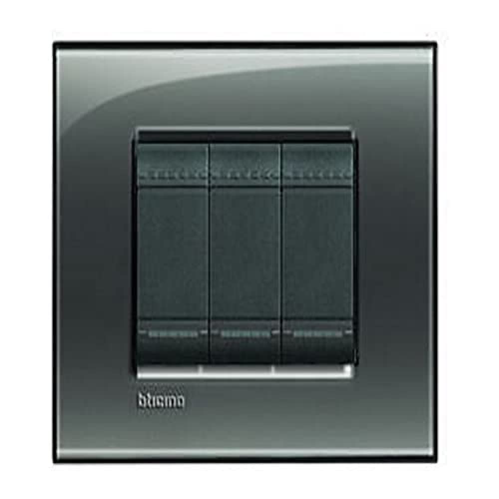 BTicino Livinglight Plate, 4 Modules, Multi-Colour, LNA4804KF